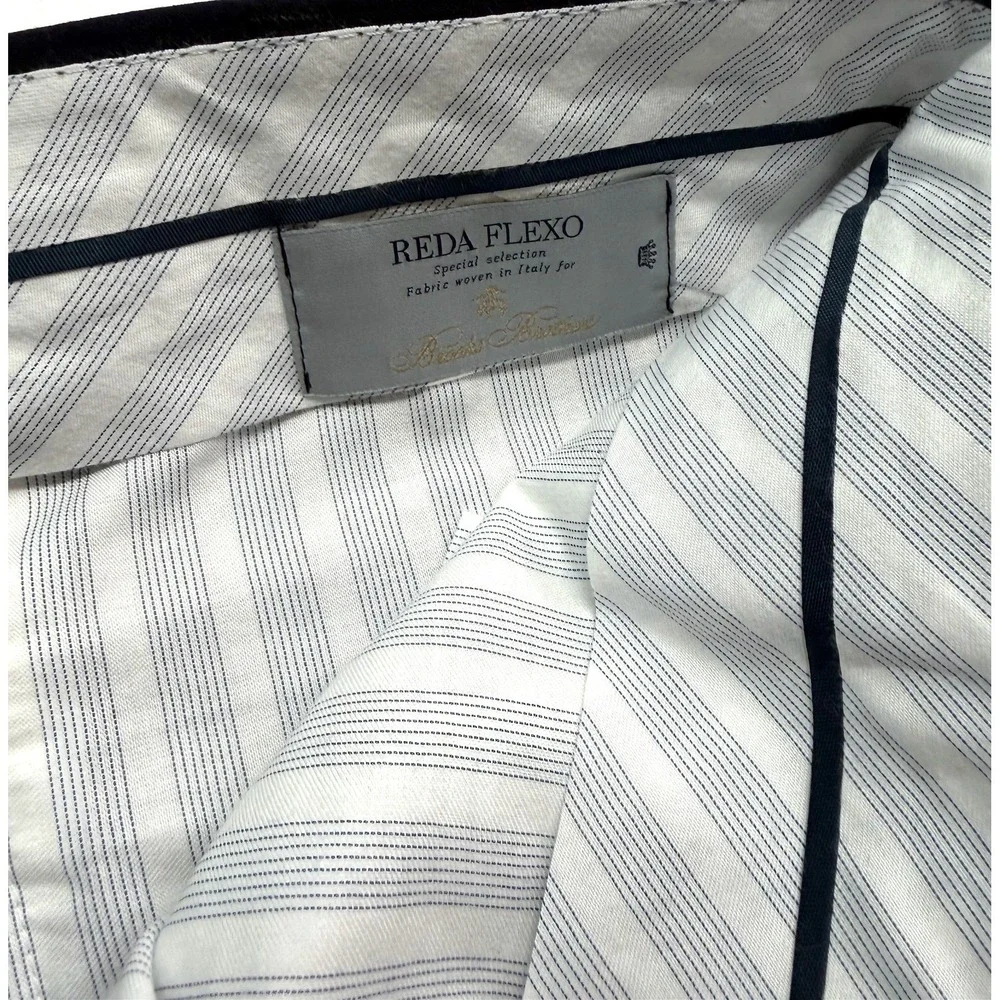 Brooks Brothers 42x30 Milano 1818 Slim Fit Pants Trousers Italian Wool Navy Blue